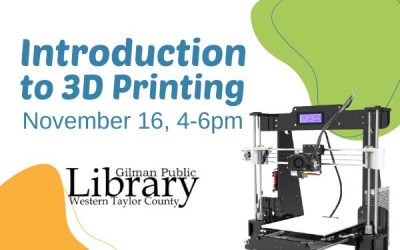 Introduction to 3d Printing… Additive Manufacturing on Nov. 16